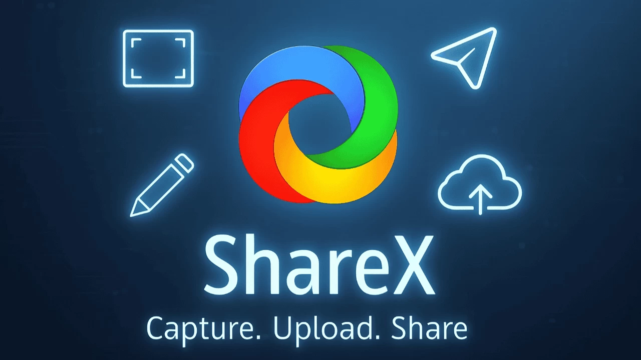 ShareX interface showing workflow and task options